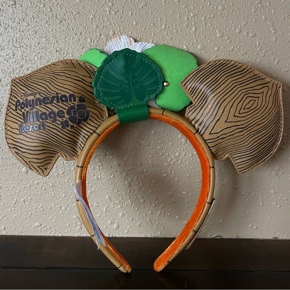Disney Loungefly Polynesian Village Resort 50th Anniversary Tiki Ears - Picture 2 of 5